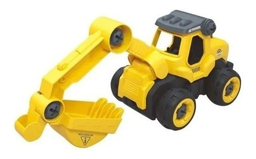 Brinquedo Trator Escavadeira Infantil Construção Br1080