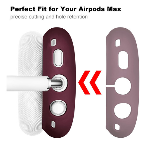 Funda De Silicona Para AirPods Max Borgoña