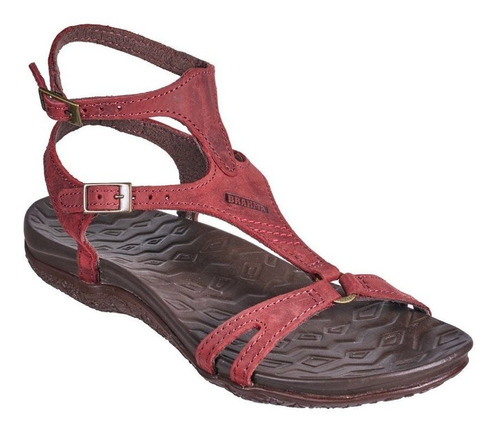 Sandalias Mujer Brahma Rg2564 Vinotinto