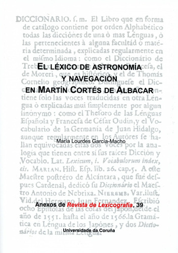 El Lexico De Astronomia Y Navegacion En Martin Cortes De Alb