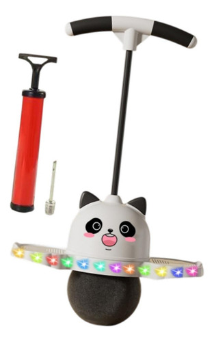 . Bola De Pogo Em Formato De Panda Com Alça, Bola Quicando