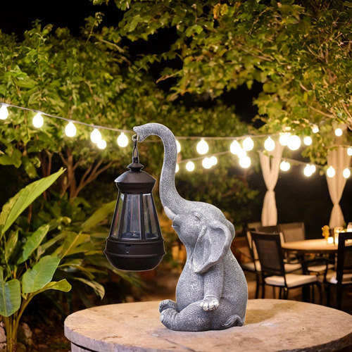 Estatua Al Aire Libre De Con Linterna Solar Para Regalos De