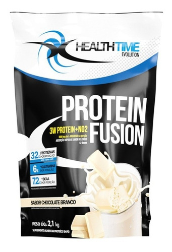 3w Fusion Whey Protein Chocolate Branco- Refil 2,1 Kg