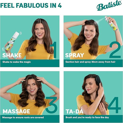 Dry Shampoo Brunette Limpeza Instantânea Com Volume Natural