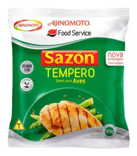 Tempero Sazón Para Aves Pacote (bag) 900 Gramas