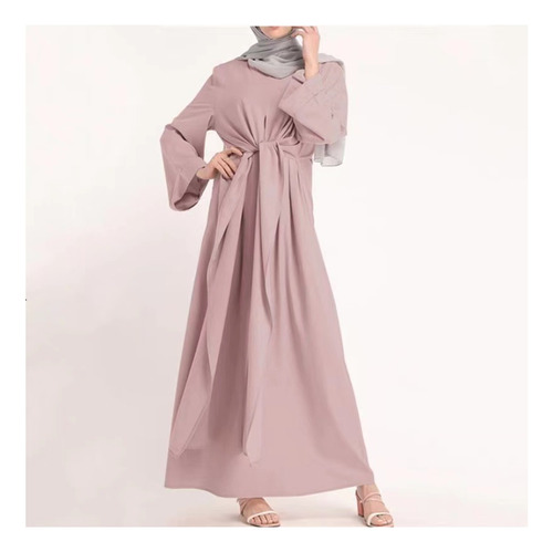 Mujer Dubai Abaya Ropa Musulmana Vendaje Kaftan Islámico Max