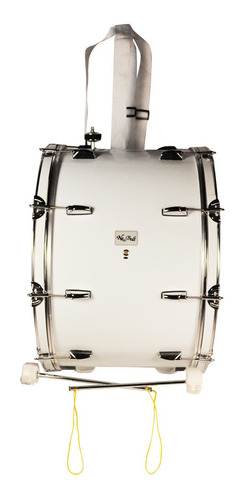 Tambora De 24 X 20 Pulgadas Color Blanco New Beat Nbmd-2420c