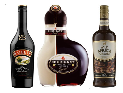 Licor Baileys Original Crema + Sheridans + Wild Cream Africa