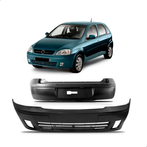 Kit Parachoque Dianteiro E Traseiro Corsa Hatch 2003 A 2007