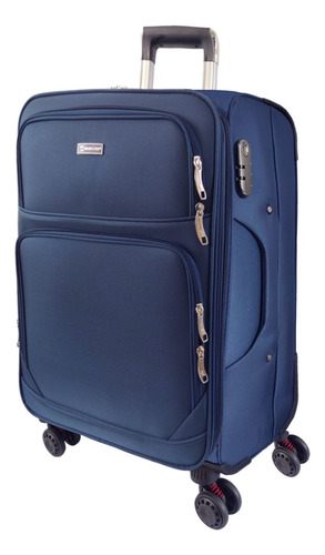 Set De Maletas De Viaje Con Ruedas 3 Pzs Golden Star Azul Oscuro