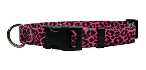 Yellow Dog Design Leopard Pink Dog Collar 1  Wide And Fits N