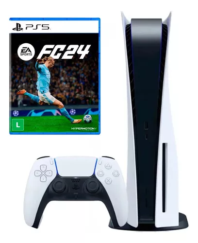 Playstation 5, Fifa 2024, EA Sports FC 24 Bundle, Com Leitor, Novo
