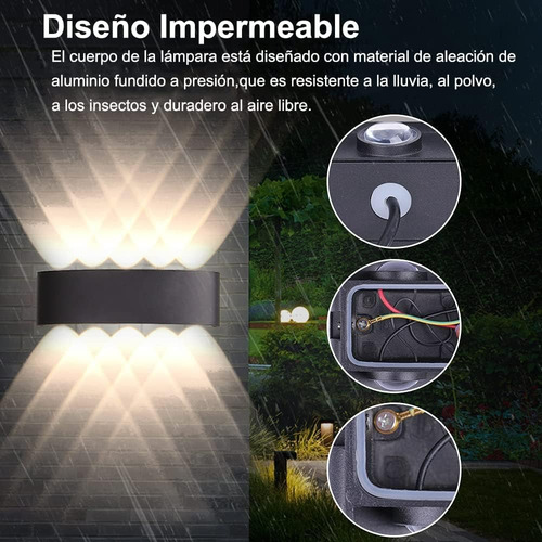 Moderna Lámpara De Pared Led Arqueada Focos Flotantes