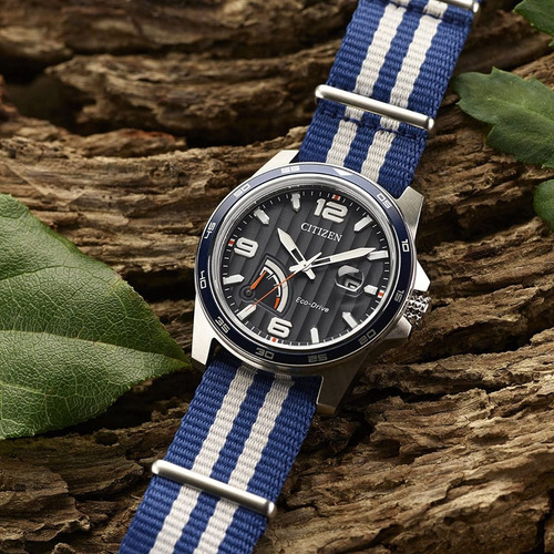 Imagen 6 de 7 de Citizen Power Reserve Blue Dial Aw7038-04l ........ Dcmstore