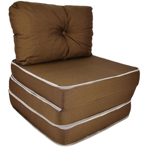 Puff Conforto 3x1 Com Travesseiro Sofá Colchão Colchonete