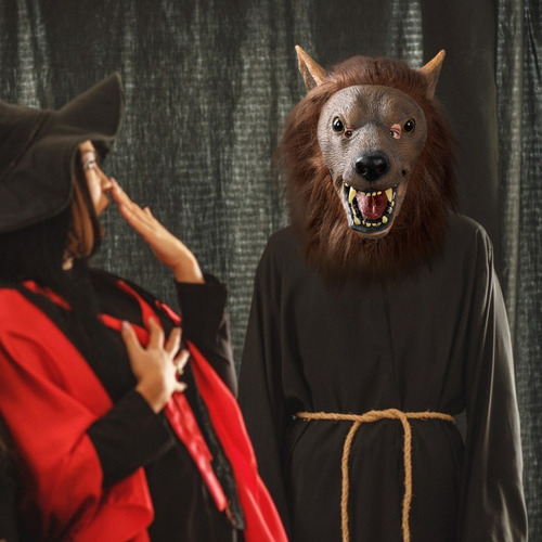 . Máscara Látex Hombre Lobo Halloween Realista Terror