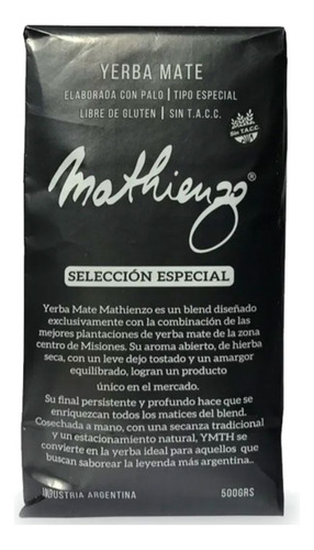 Yerba Mate Premium Mathienzo Pack 12 X 500 Gr - Sin Tacc