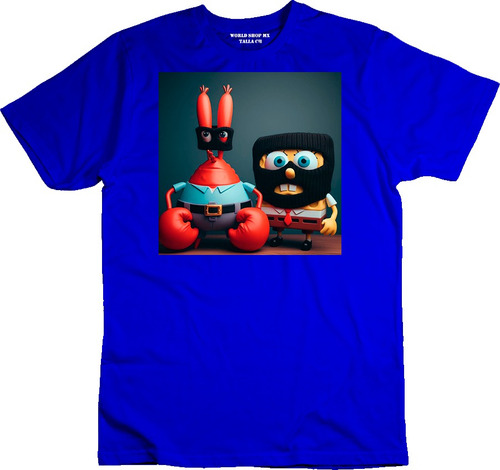 Playera Bob Sponja Y Don Cangrejo