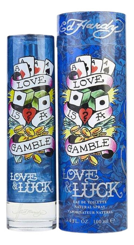 Perfume Ed Hardy Love And Luck Cab 100ml Edt 100% Original