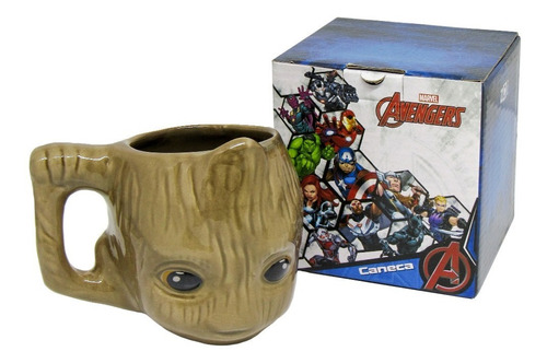 Caneca 3d Baby Groot - Porcelana 350ml - Marvel Original