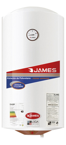 Calefones Termotanque 60 Lts Cilíndrico Cobre James - Fama