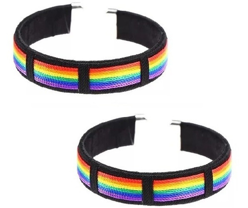 2 Pulseras Pride, Queer, Lgbt, Arcoíris (2 Piezas)