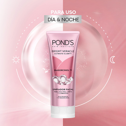Espuma Facial Limpiadora Ponds Bright Miracle Tubo X 100gr