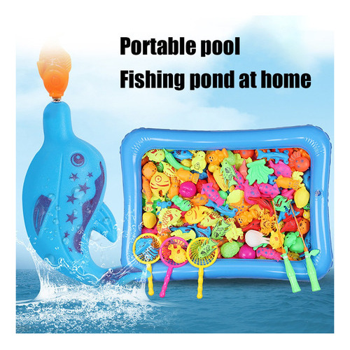 * Gift 46pcs Throw Water And Magnetic Fishing Game Toy