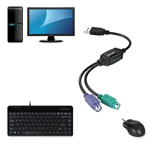 Adaptador Perixx Peripro-401 Para Teclado Y Ratón Ps2 A Usb