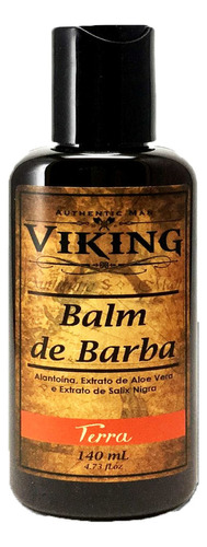 Viking Terra creme hidratante para barba 140ml fragância couro amadeirado