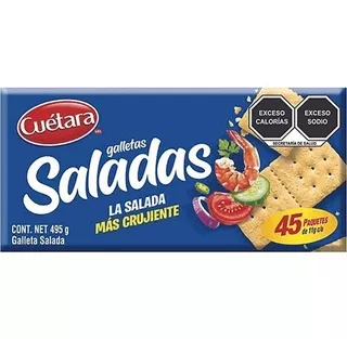 Galletas Saladas Cuetara Marisco Caja Con 45 Sobres 11g