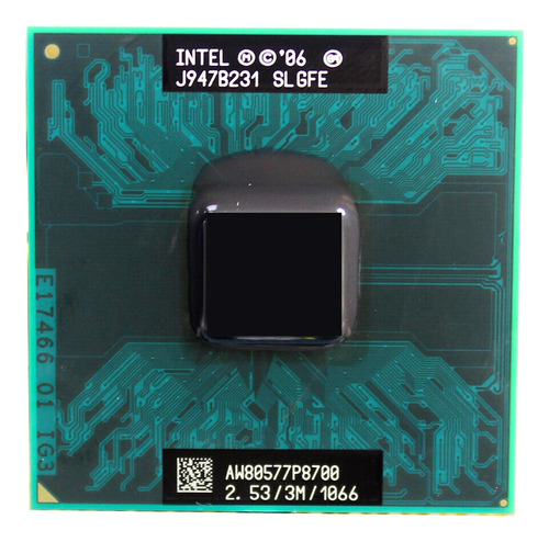 Procesador Socketp Intel Core 2 Duo P8700 2,53 Ghz/3m/1066mh