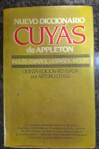 Diccionario Cuyas De Appleton. Inglés-español-inglés