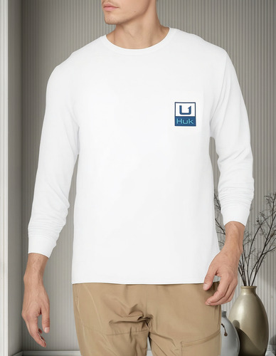 Huk Playera Con Bolsillo Estándar Para Hombre | Playera De