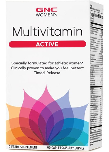 Multivitamínico Activo Gnc Women's 90 Comprimidos