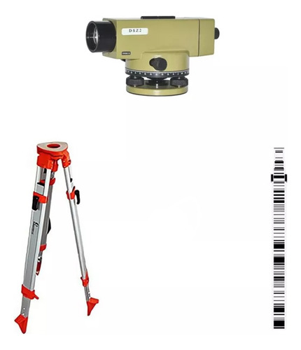 Super Combo Nível Automático Geodetic Dsz2 Com Tripé + Mira