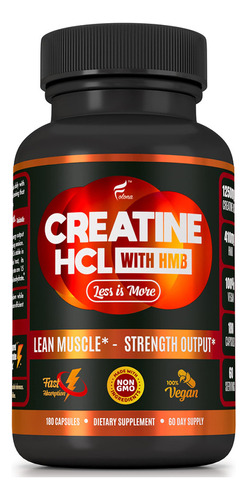 Cápsulas De Creatina Hcl Con Hmb - Suplemento De Entrenamie