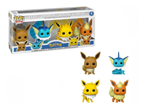 ¡Funko Pop! Kit de 4 figuras de Pokémon