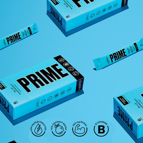Prime Bebida Hidratante En Polvo Con Electrolitos 6 Pzs Sfn