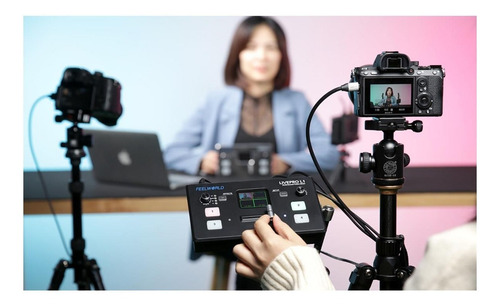 Mesa De Corte Mixer Vídeo Feelworld Livepro L1 V1 Com Cooler