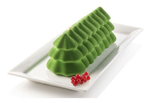 Molde Silicona Torta Árbol De Navidad Bûche Sapin Silikomart