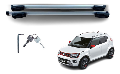 Par Barras Portaequipaje Suzuki Ignis Cinturon Con Llave