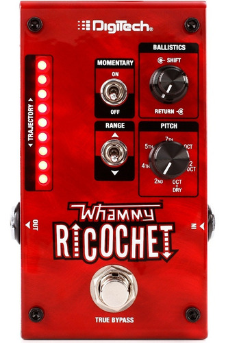 Pedal de efeito DigiTech Whammy Ricochet  vermelho