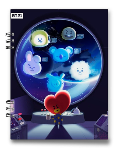 Imagen 5 de 10 de Cuaderno Bt21 15x20 Cms Media Carta 100 Hojas