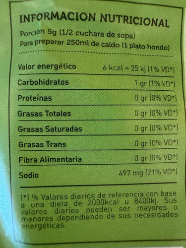 Caldo De Verdura Desgrasado Instantaneo Safra Bolsa 700g Dw