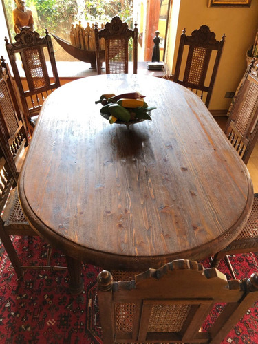 Mesa Comedor Cubierta Pino Oregón Nativo