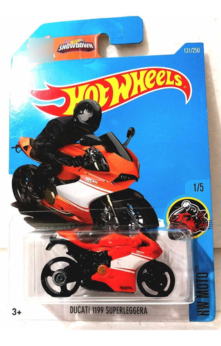 Hot Wheels Ducati 1199 Superleggera Naranja / Blanco Motocic