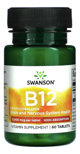 Vitamina B12 Sublingual Methylcobalamin 5000mcg