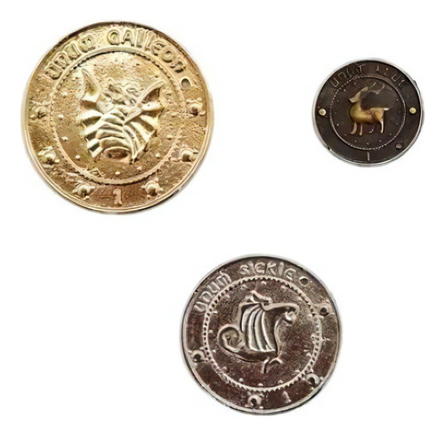 Set 3 Monedas Gringotts - Harry Potter