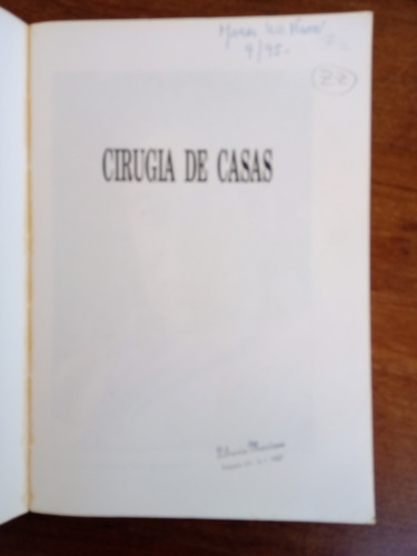 Imagen 4 de 5 de Cirugía De Casas - Rodolfo Livingston